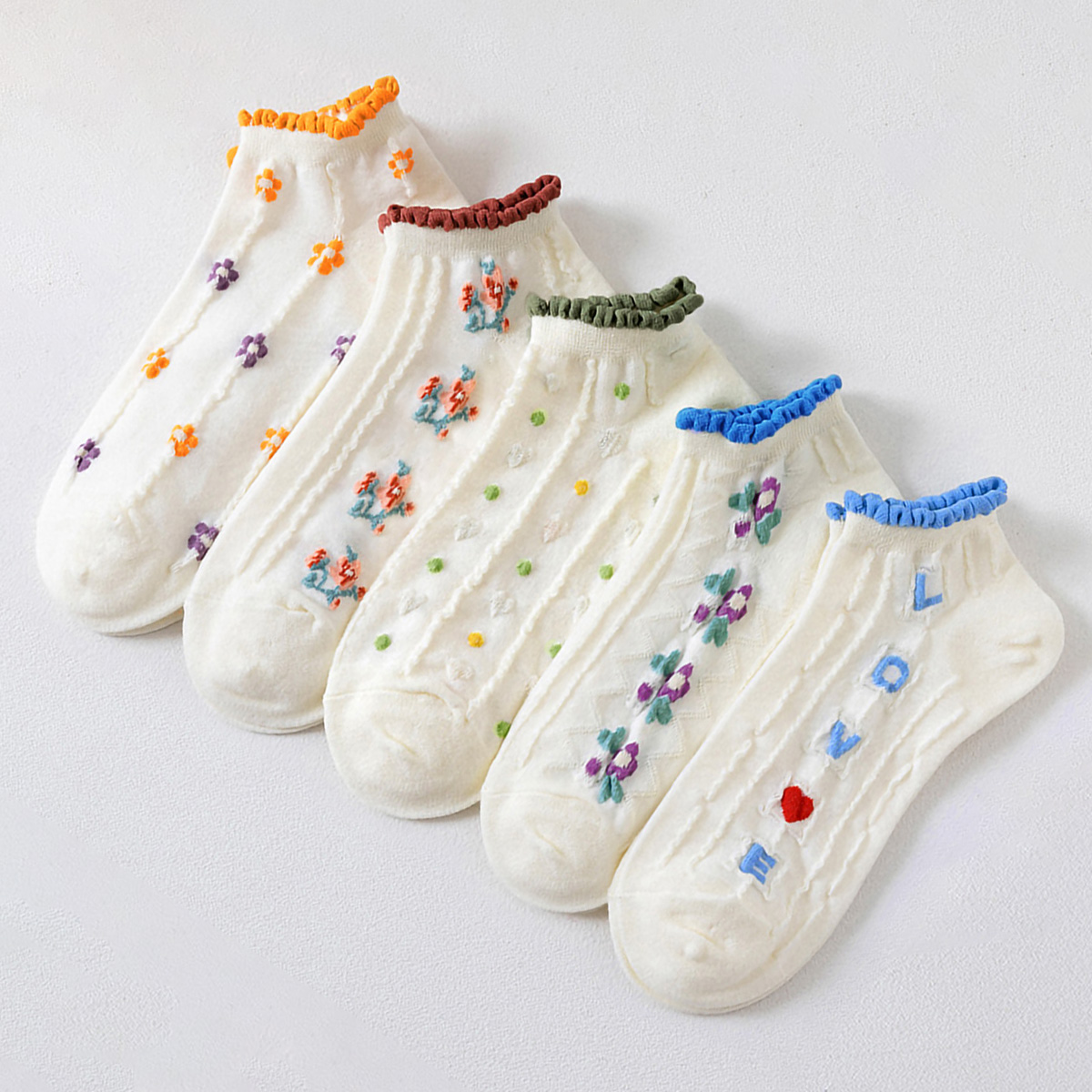 5 Pairs Women Funny Ankle Sock - Ankle Sock Low Cut recensie en prijs