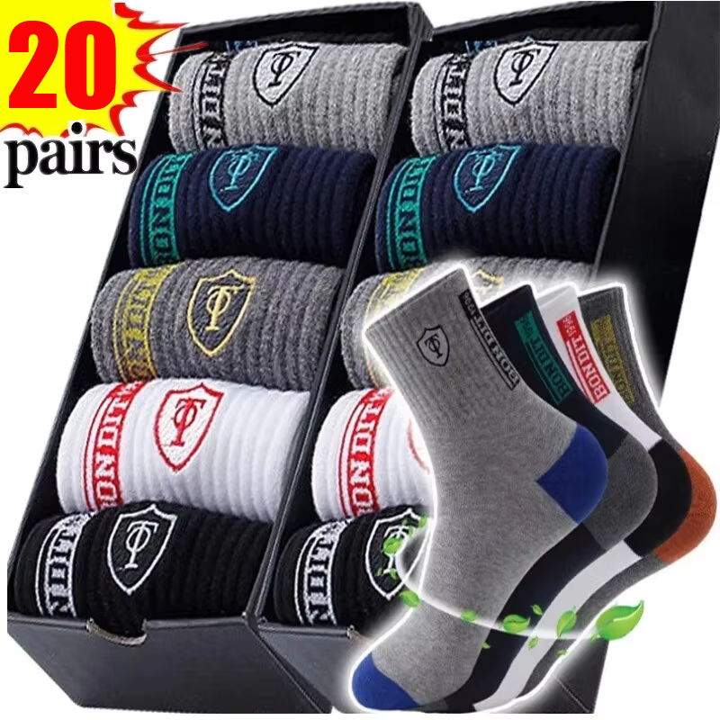 Men's 20-Pack Premium Thermal  - Cotton Crew Sock Pack recensie en prijs