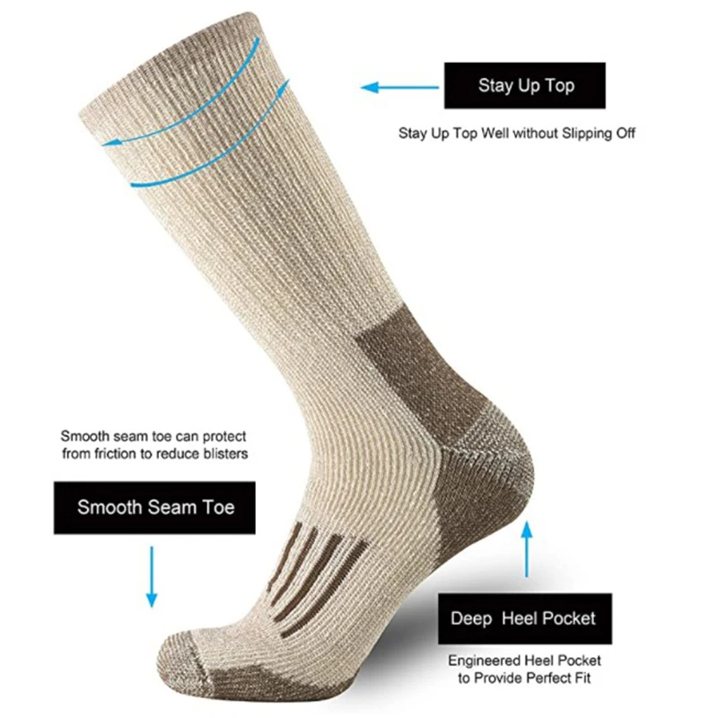 80% Wool Socks Warm Thicken Hi - Wool Hiking Sock recensie en prijs