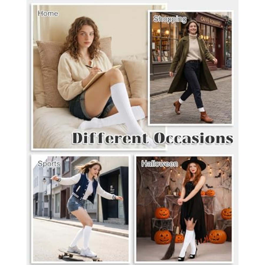 Justay 3 Pairs Womens Knee Hig - Boot Sock Slouchy recensie en prijs