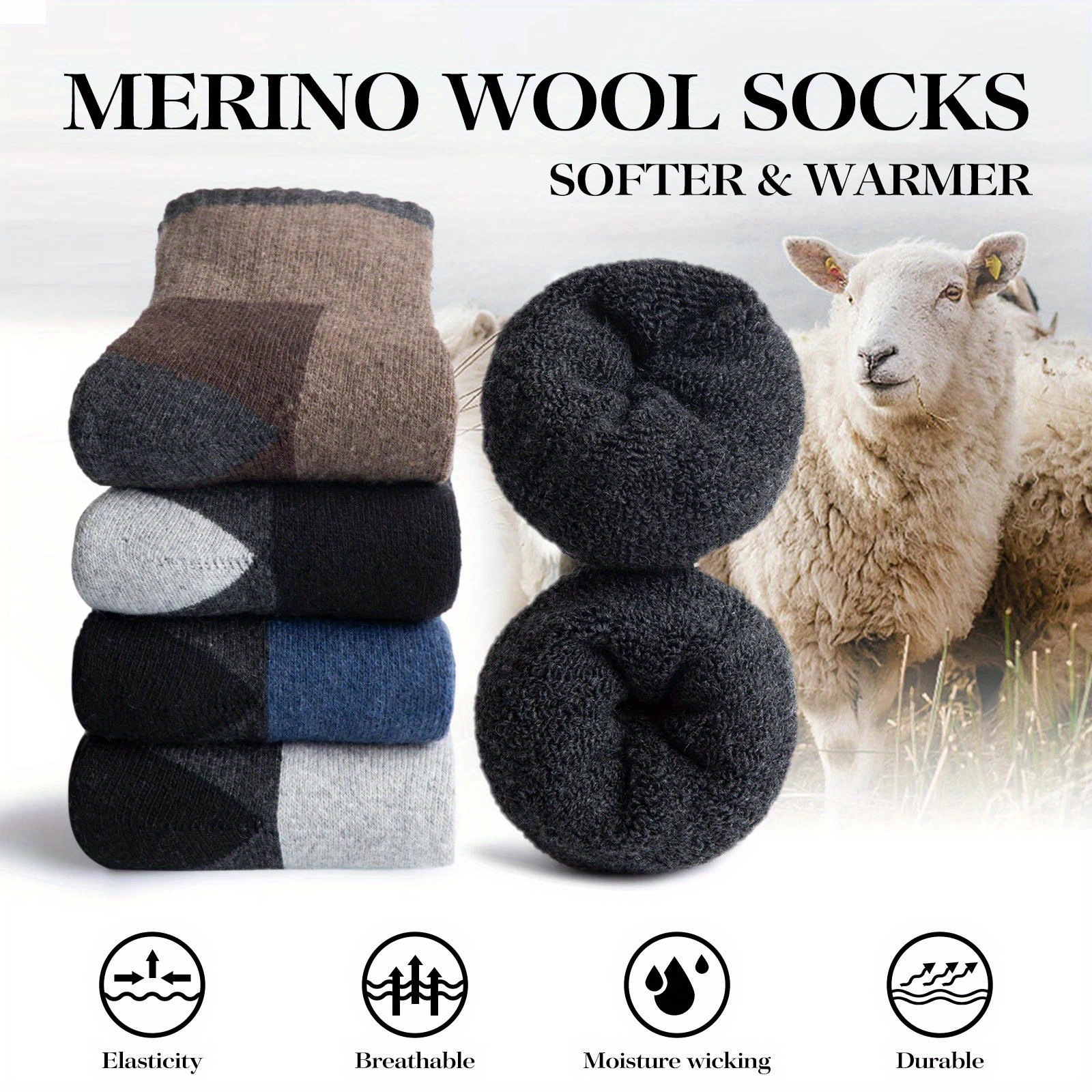 Winter Merino Wool Socks Thick - Wool Hiking Sock recensie en prijs