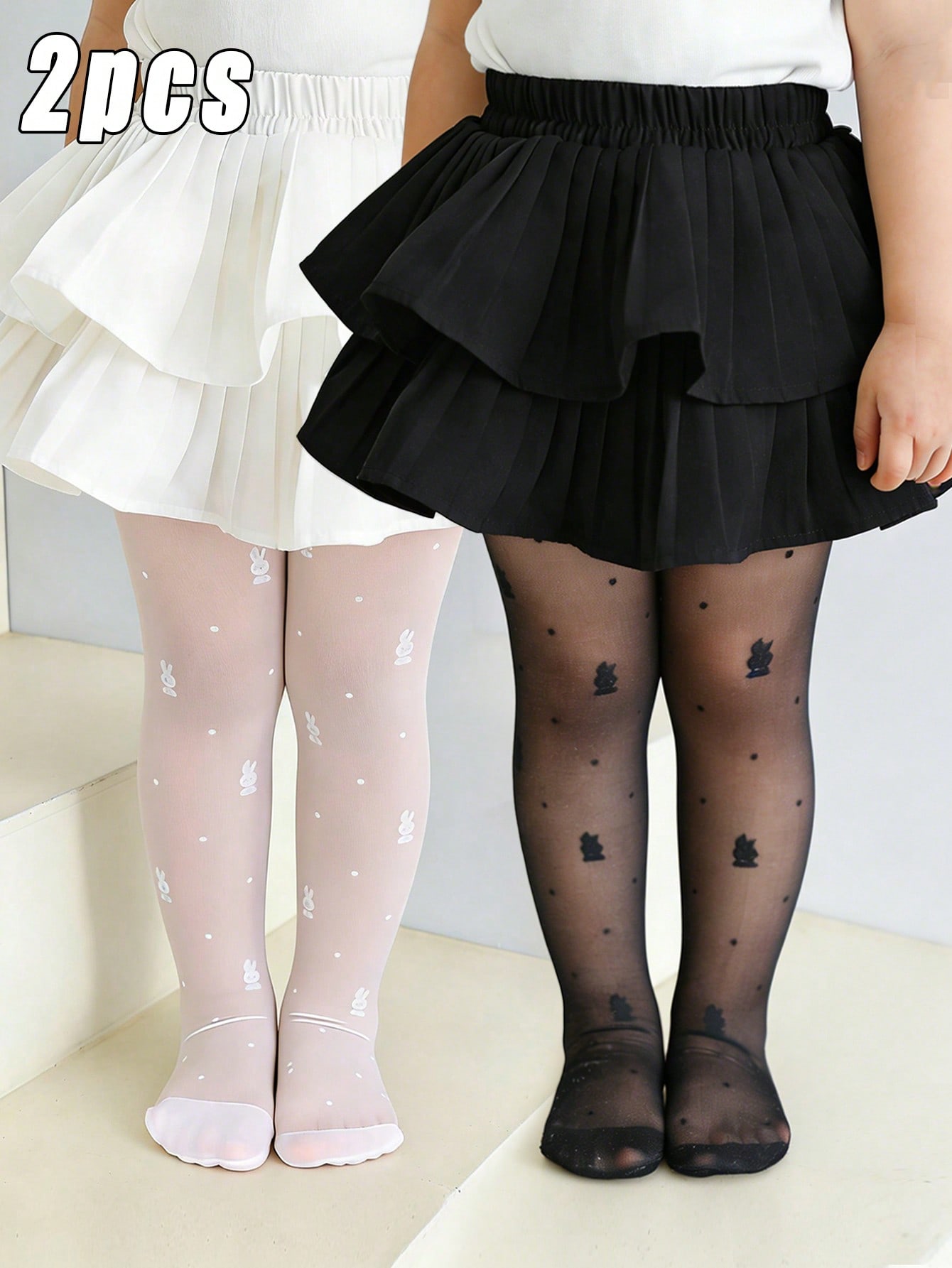 2Pack Toddler Girl Rabbit Prin - Tights Pantyhose Sheer recensie en prijs