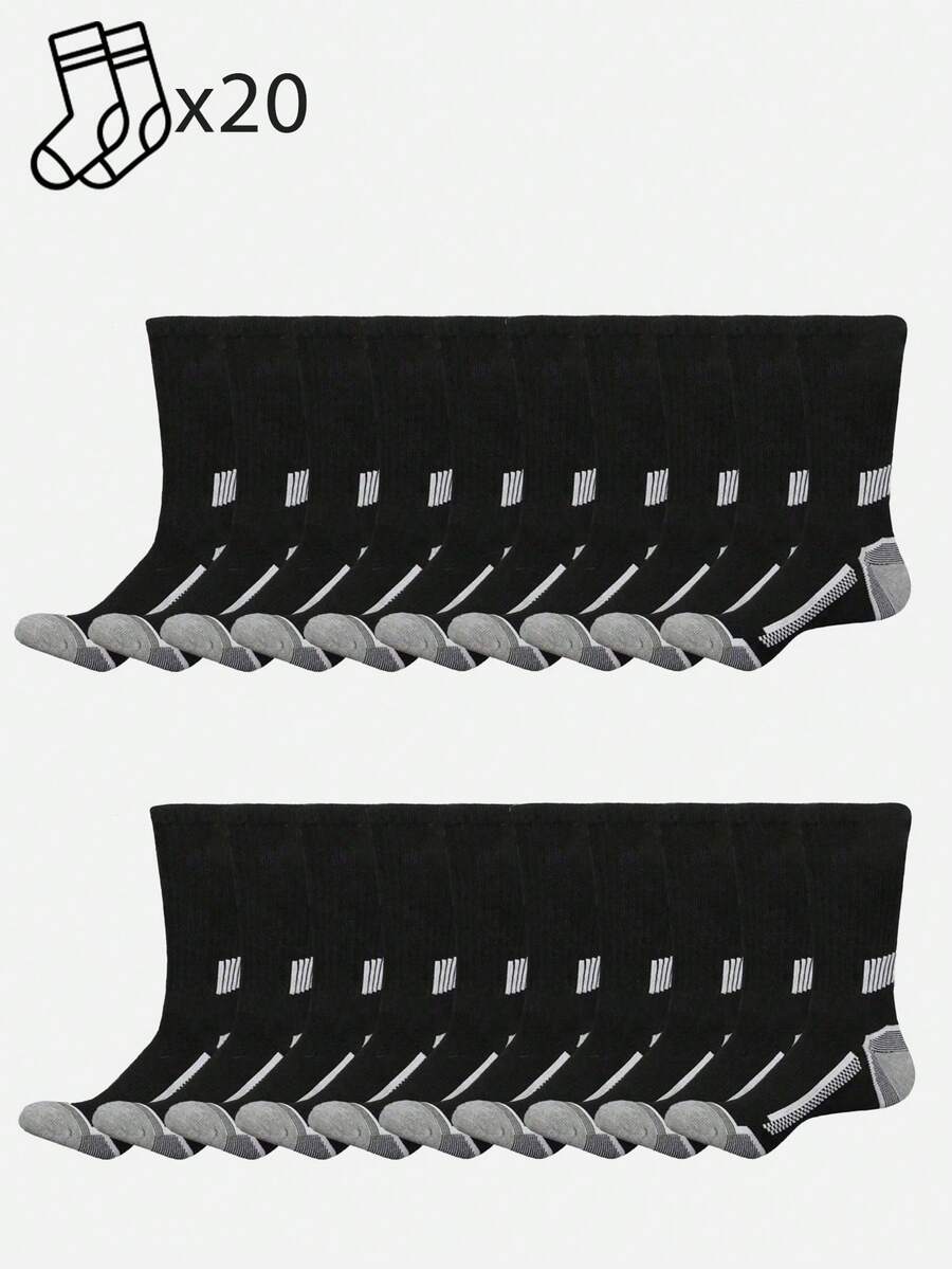 20 Pairs Mens Striped Cushione - Athletic Sock Cushion recensie en prijs