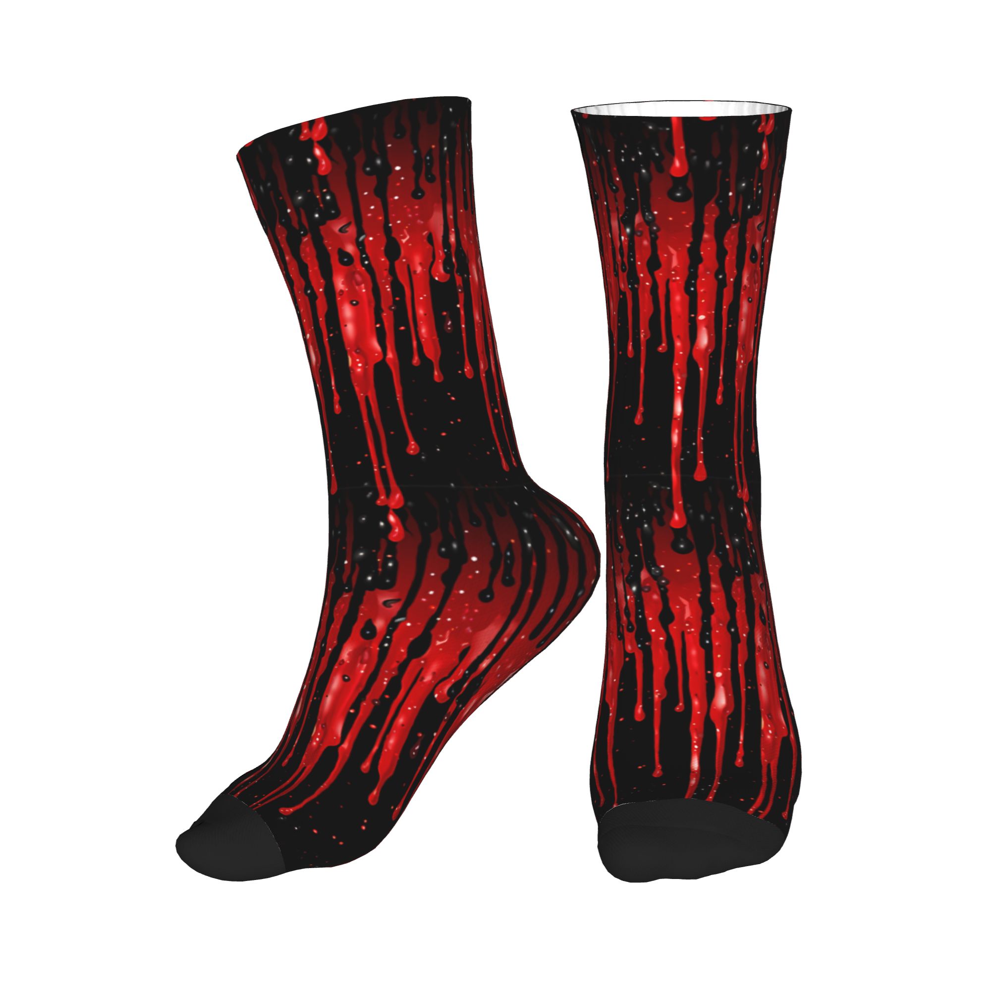 Dripping Red Liquid Pattern  M - Dress Sock Men recensie en prijs
