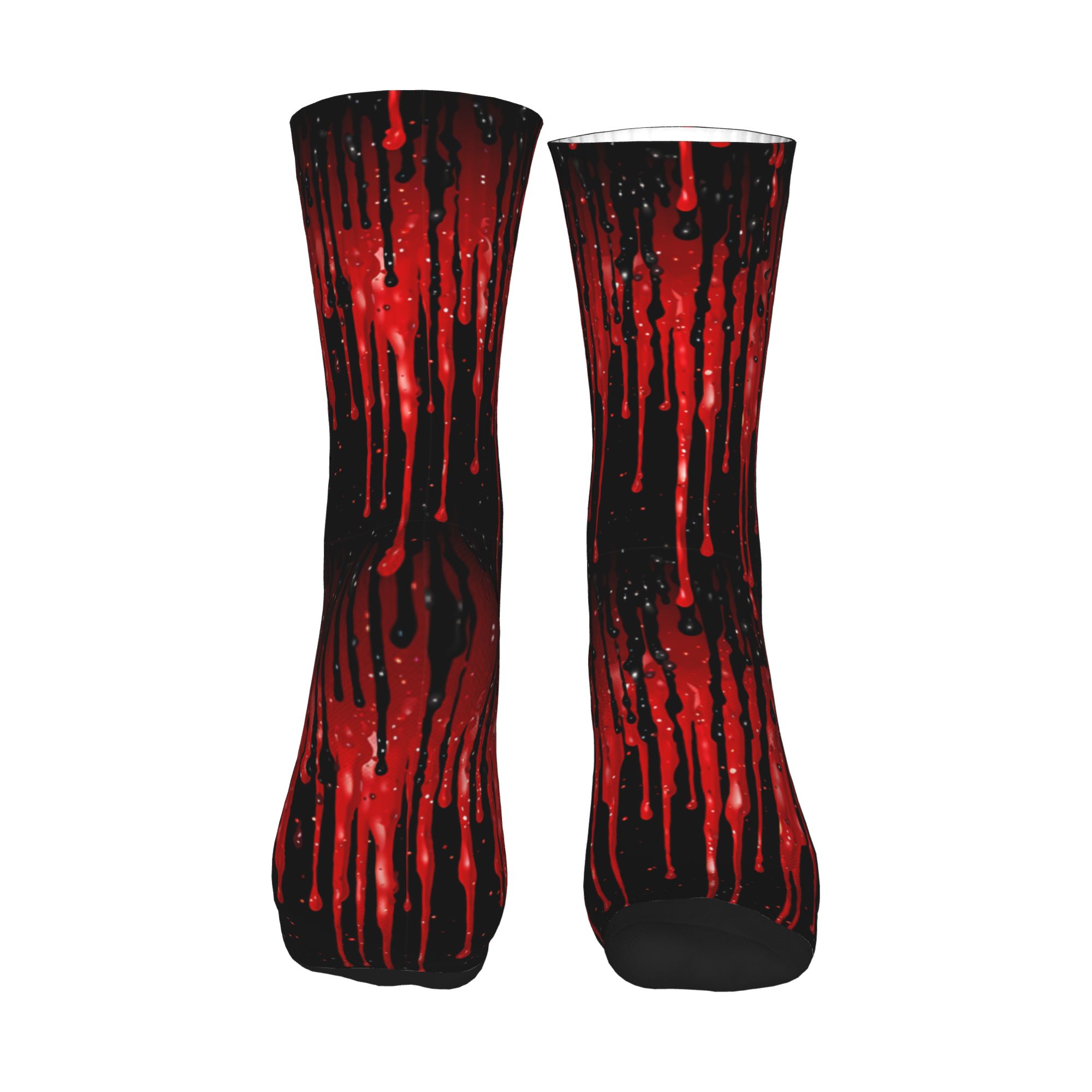 Dripping Red Liquid Pattern  M - Dress Sock Men recensie en prijs