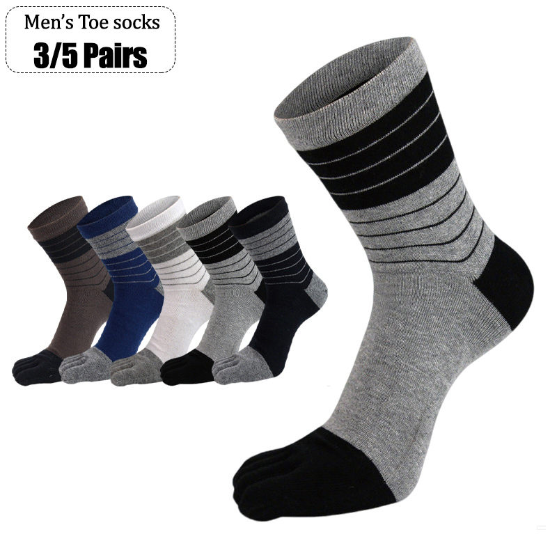 3/5 Pairs Men Five Toe Crew So - Toe Sock Split recensie en prijs