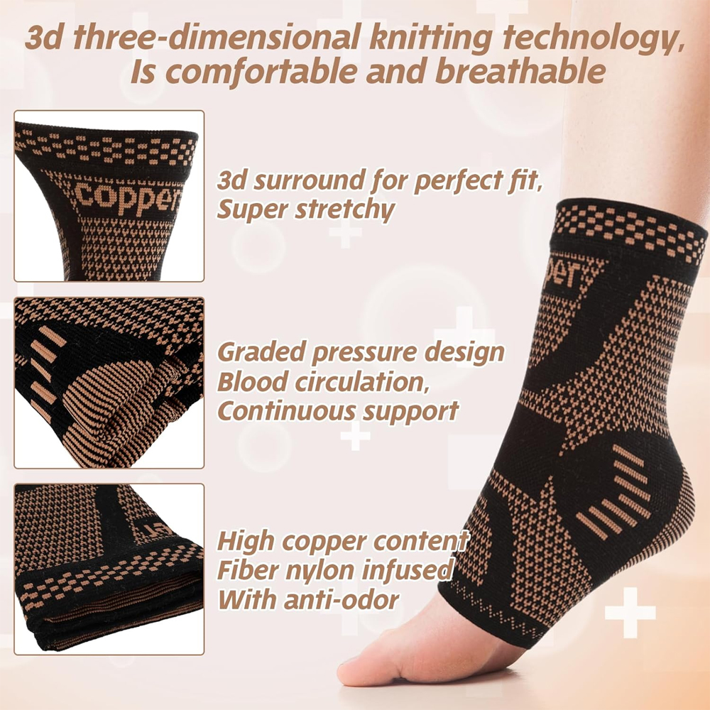 2PCS Copper Ankle Brace Suppor - Ankle Brace Sock recensie en prijs