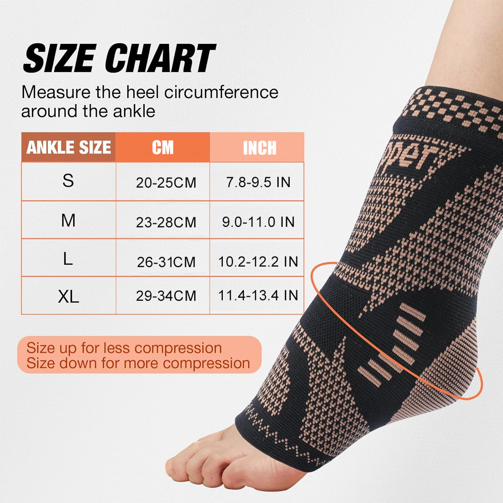 2PCS Copper Ankle Brace Suppor - Ankle Brace Sock recensie en prijs