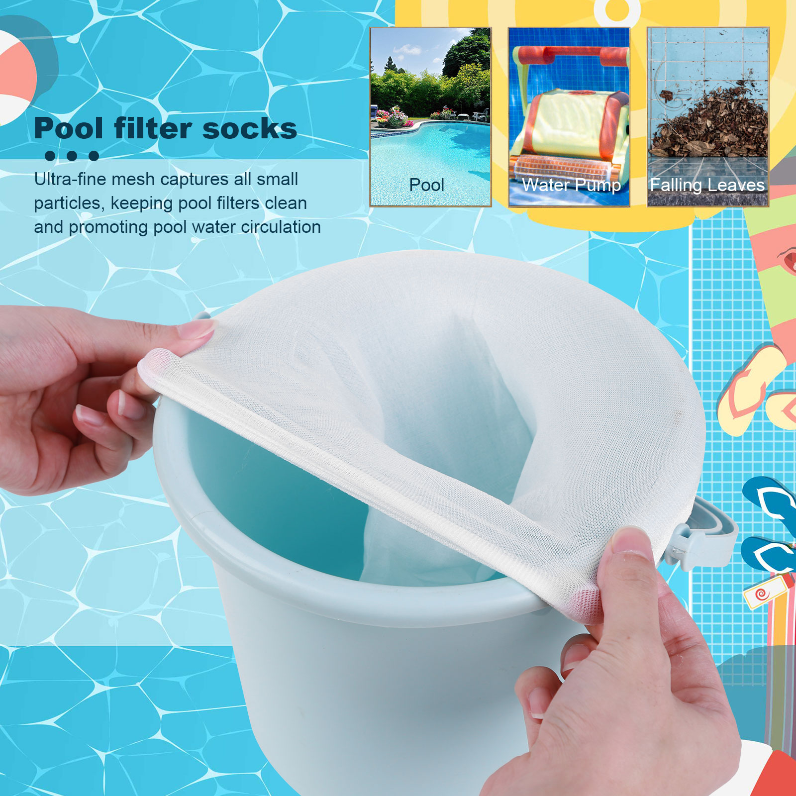 100-5PCS Pool Skimmer Socks El - Sock Organizer Tray recensie en prijs