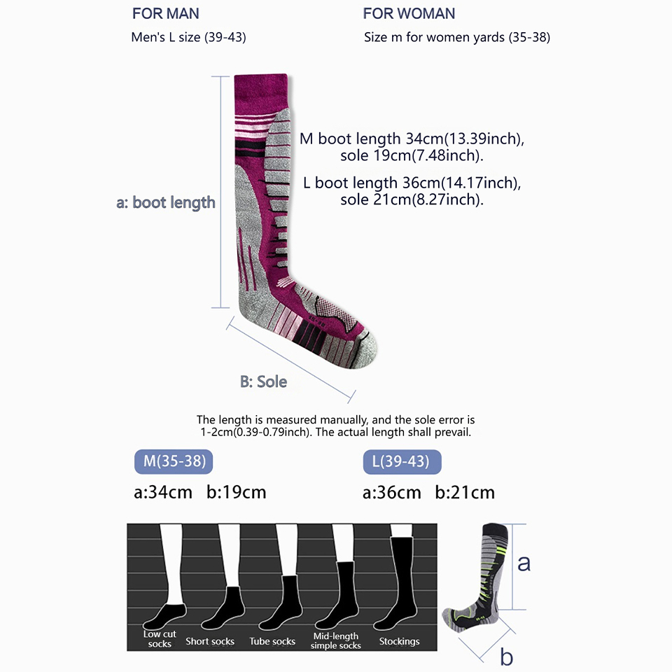 GTUBIKE 1 Pair New Merino Wool - Wool Hiking Sock recensie en prijs