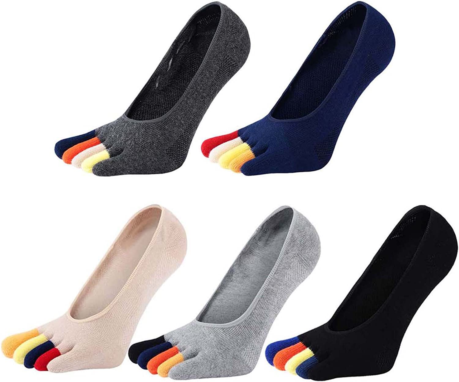 5 Pairs Colorful Loafer Socks  - Invisibility Sock Loafer recensie en prijs