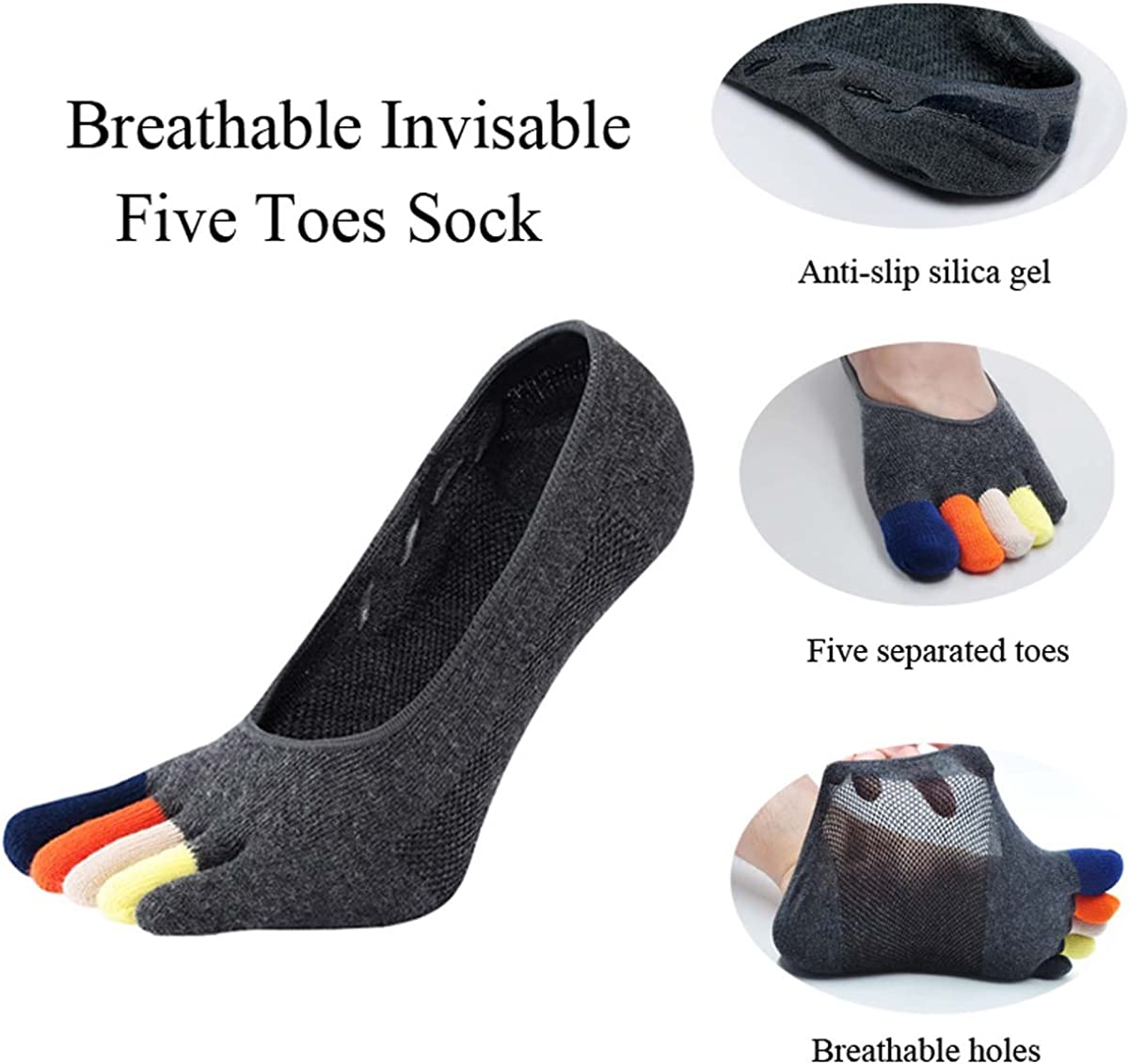 5 Pairs Colorful Loafer Socks  - Invisibility Sock Loafer recensie en prijs