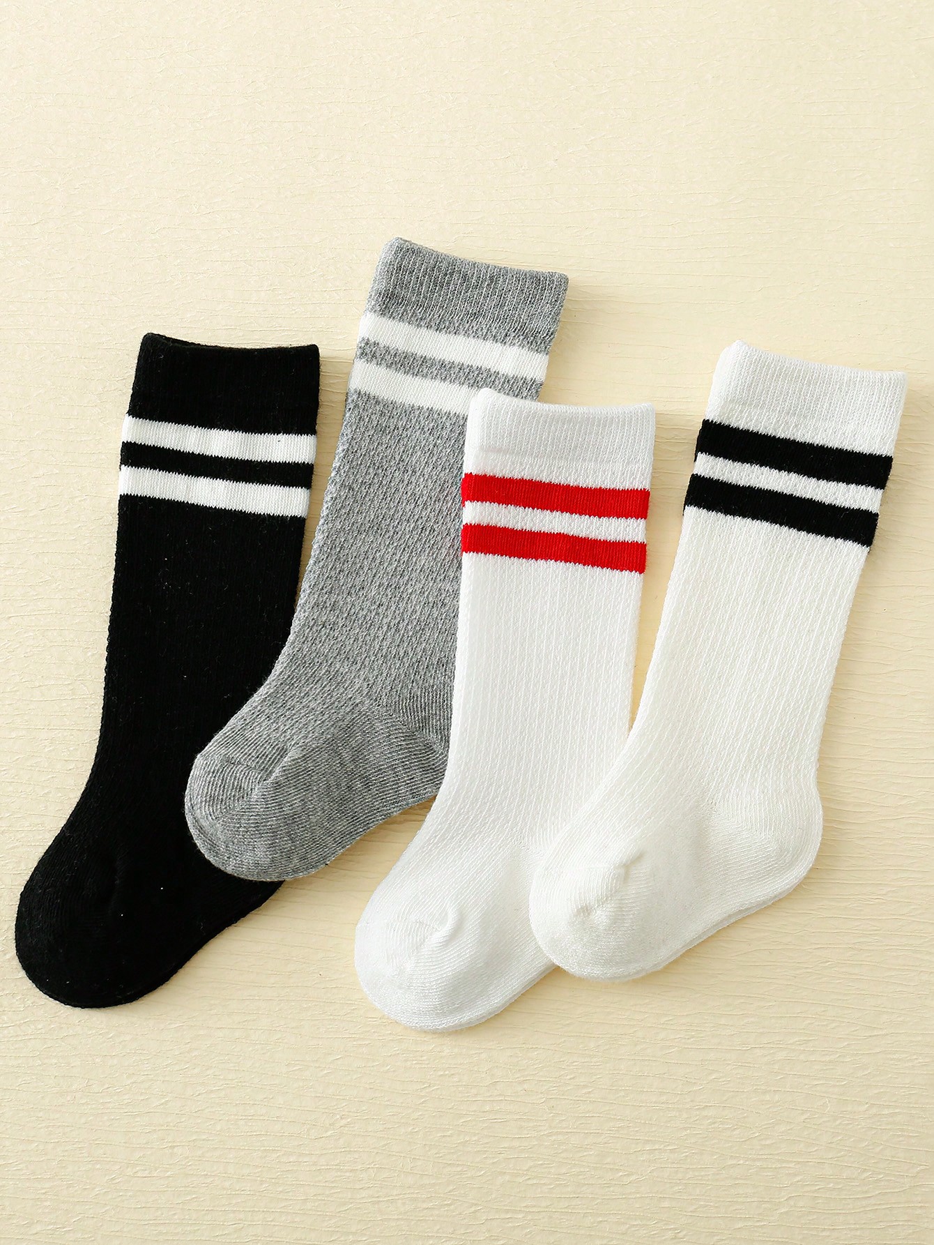 4-Pack Baby Toddler Striped Cr - Cotton Crew Sock Pack recensie en prijs