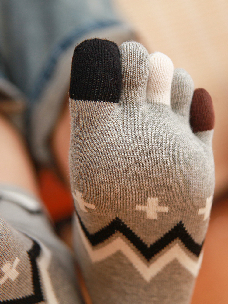 5 Pairs Four-season Pure Cotto - Toe Sock Split recensie en prijs