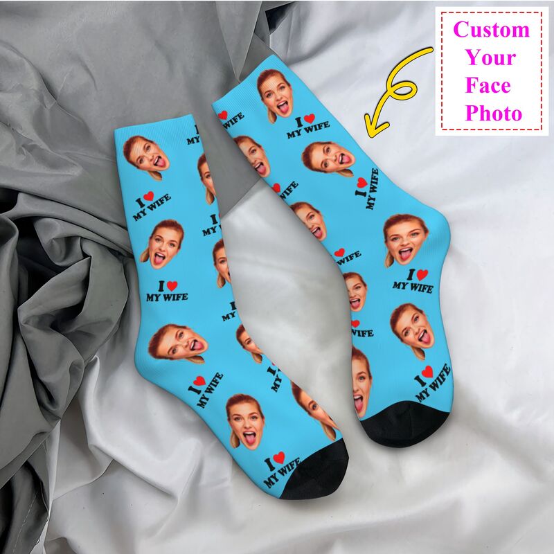 I Love My Wife Personalized Fa - Dress Sock Men recensie en prijs