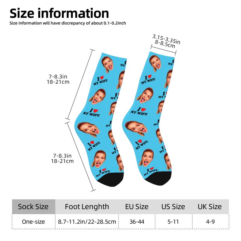 I Love My Wife Personalized Fa - Dress Sock Men recensie en prijs
