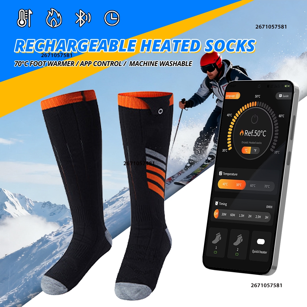 APP Control Heated Socks Recha - Thermal Sock Winter recensie en prijs