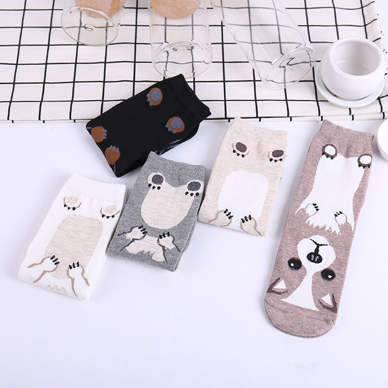 5 Pairs/pack Funny Cartoon Dog - Cotton Crew Sock Pack recensie en prijs