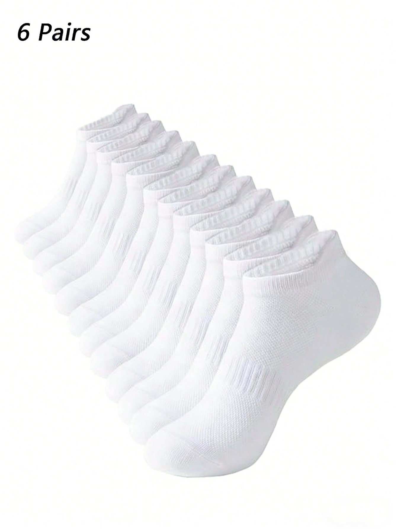 6 Pairs Women Men White Ankle  - No Show Sock Women recensie en prijs