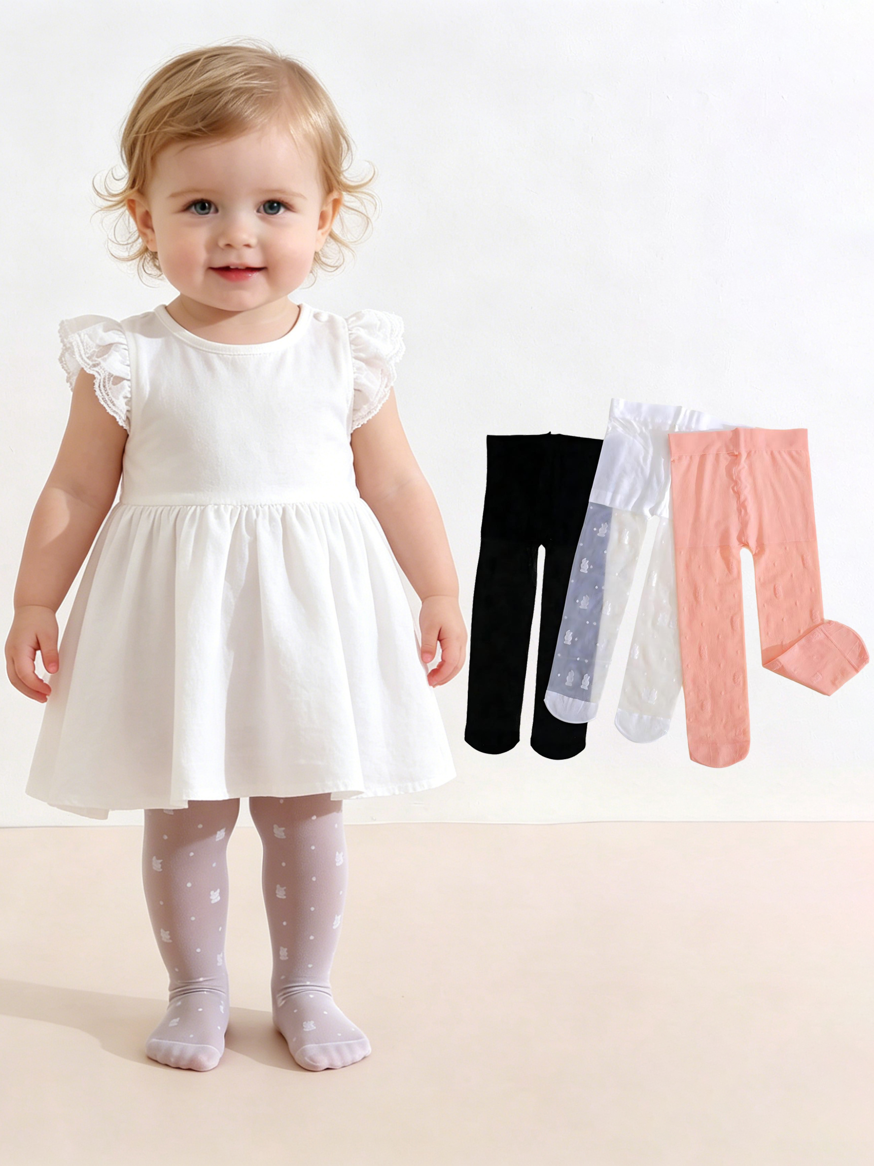 3Pack Toddler Girl Rabbit Prin - Tights Pantyhose Sheer recensie en prijs
