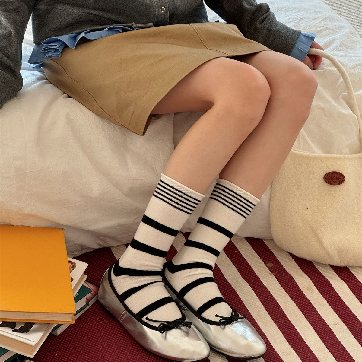 SP&CITY Korean Winter Striped  - Silk Sock Bamboo recensie en prijs
