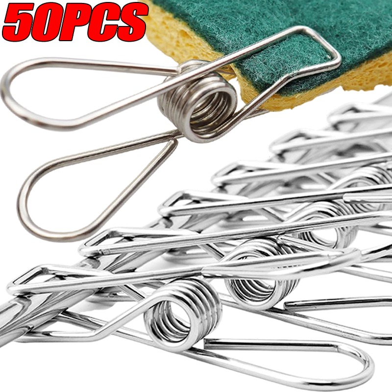 10/50PCS Stainless Steel Clips - Sock Organizer Tray recensie en prijs