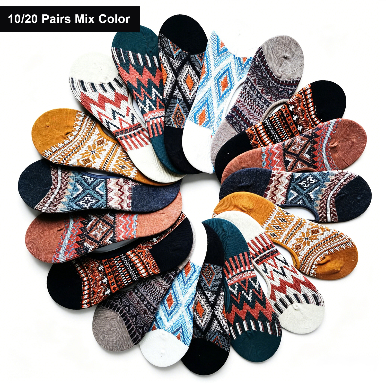 10/20 Pairs No Show Socks Men  - No Show Sock Women recensie en prijs