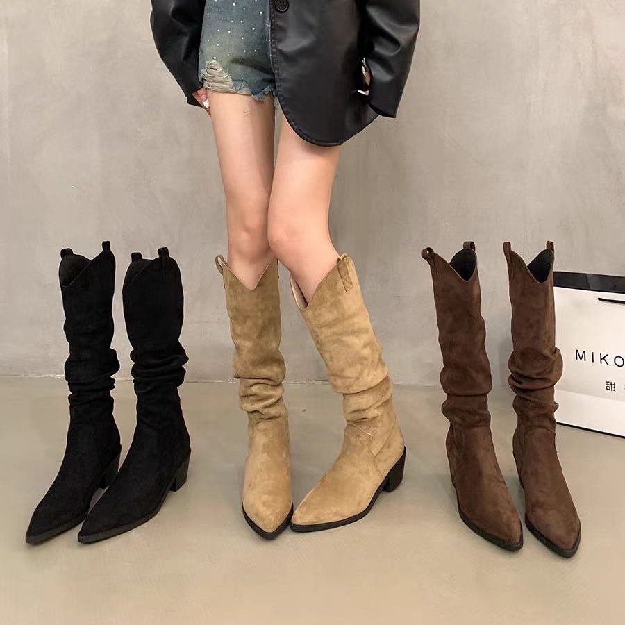 Long boots 2026 French retro c - Knee High Sock Women recensie en prijs