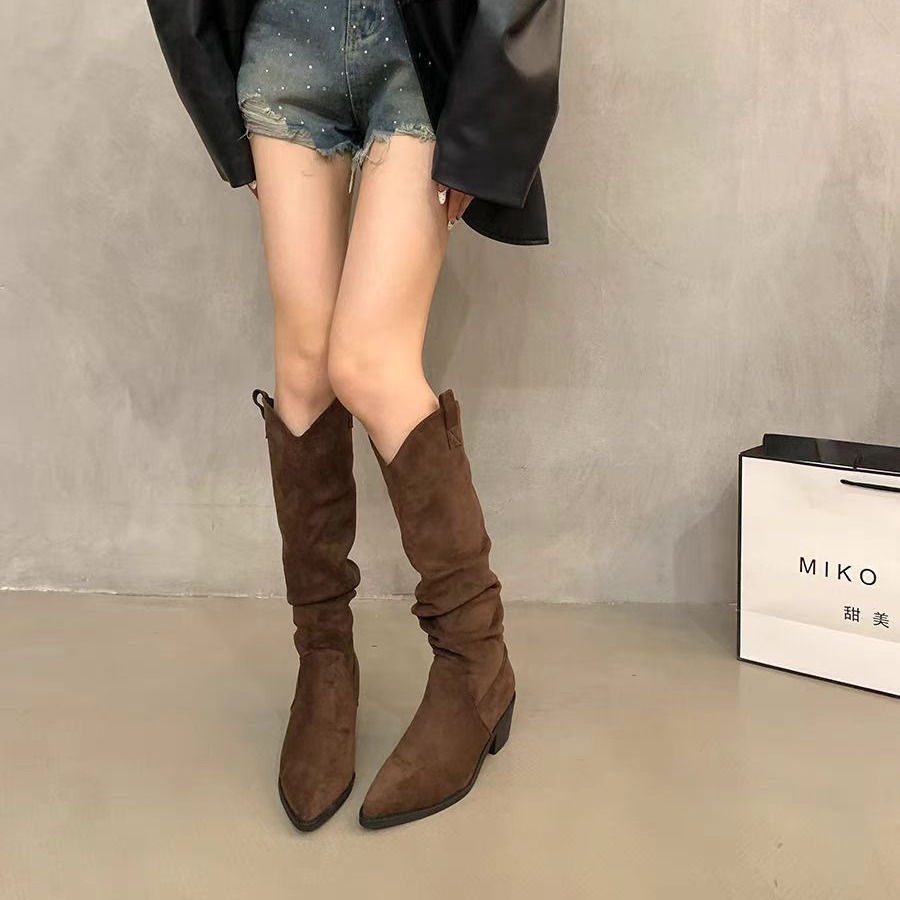Long boots 2026 French retro c - Knee High Sock Women recensie en prijs