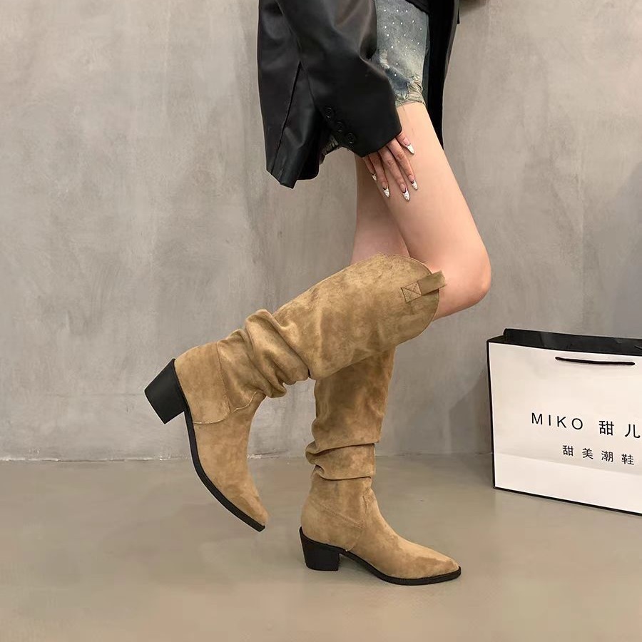 Long boots 2026 French retro c - Knee High Sock Women recensie en prijs