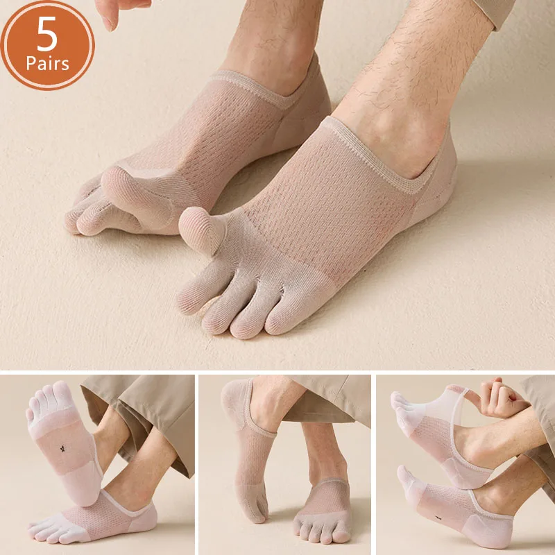 5 Pairs Man Summer Thin Toe So - Ankle Sock Low Cut recensie en prijs