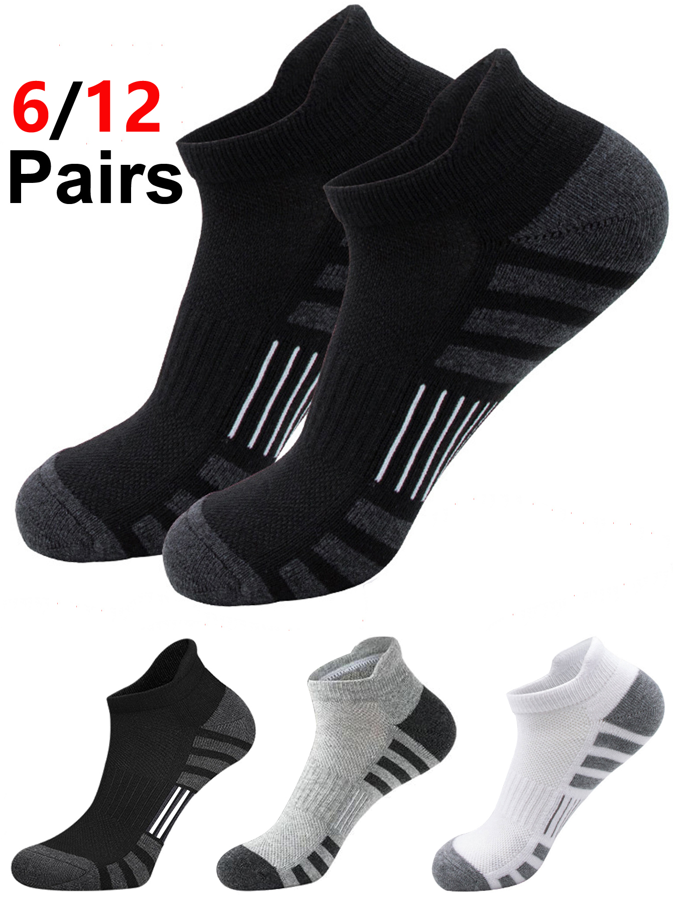 6/12 Pairs Cushioned Breathabl - Athletic Sock Cushion recensie en prijs