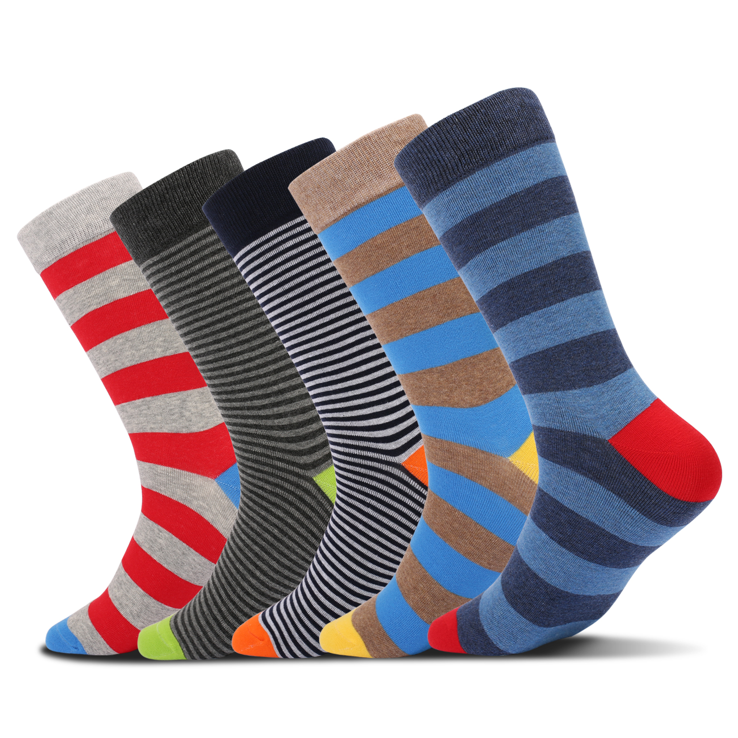 5Pairs Mens Fun Dress Socks, P - Cotton Crew Sock Pack recensie en prijs