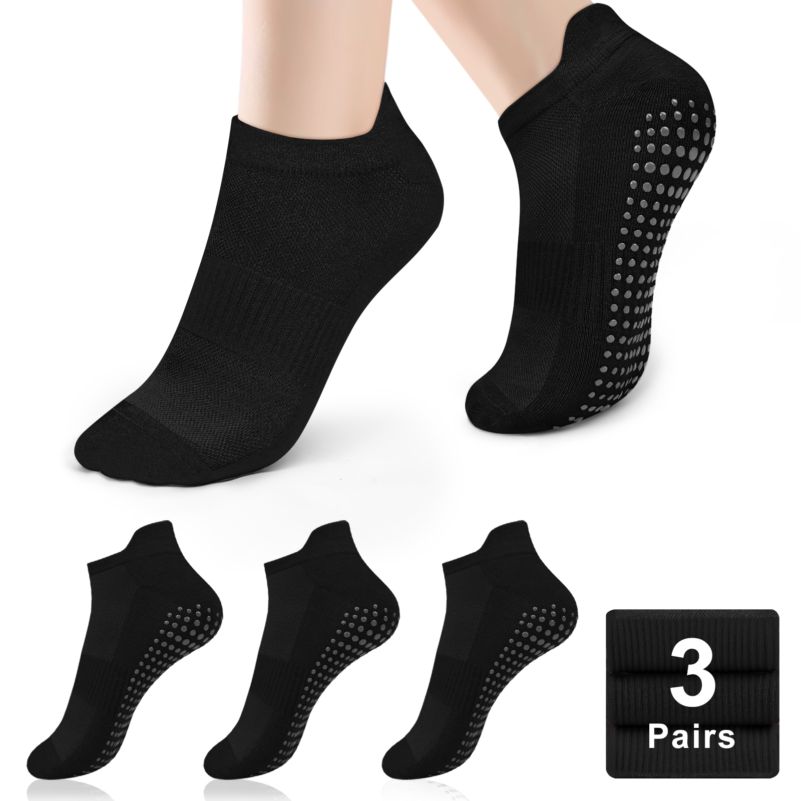3 Pairs Yoga Socks Women Cotto - Grip Sock Yoga recensie en prijs