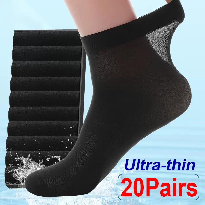 Men Ice Silk Socks Summer Spri - Silk Sock Bamboo recensie en prijs