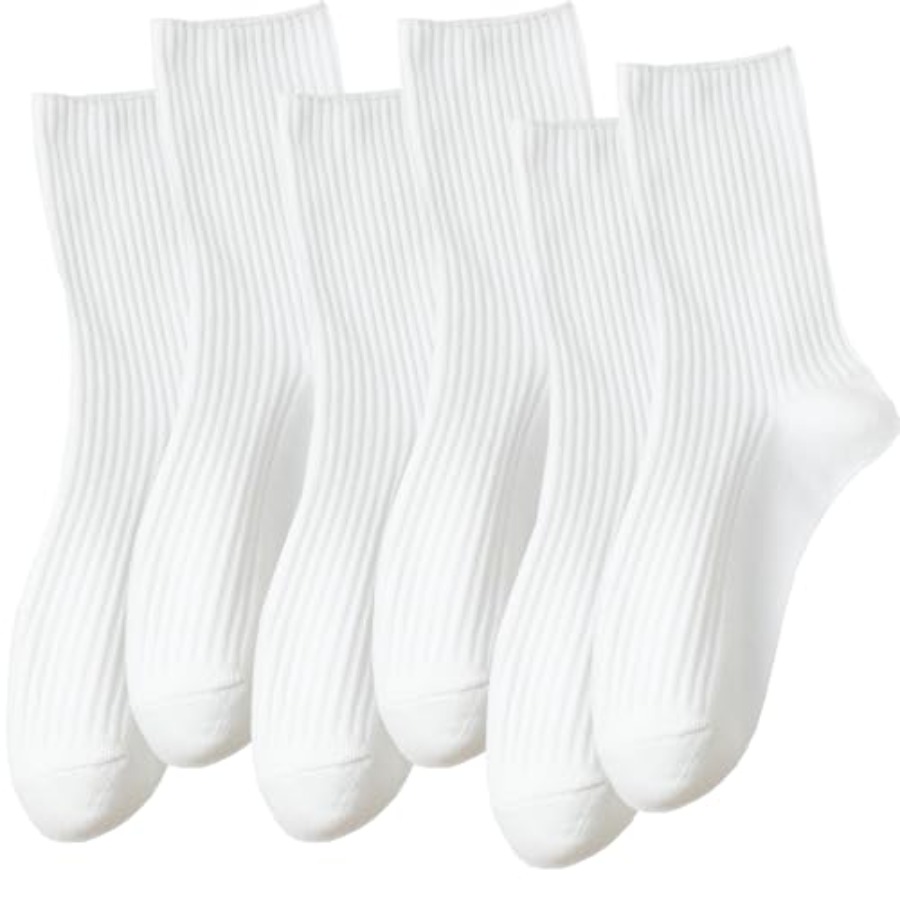 DOKUTOKU Womens Crew Socks Siz - Cotton Crew Sock Pack recensie en prijs