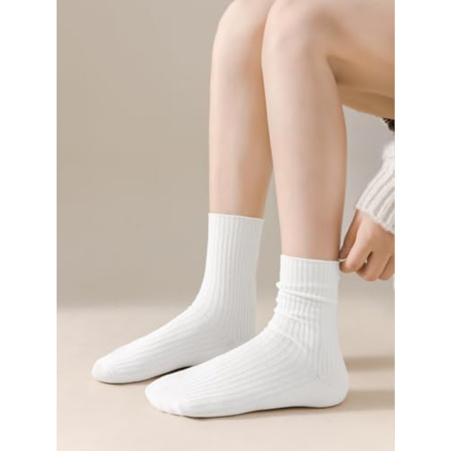 DOKUTOKU Womens Crew Socks Siz - Cotton Crew Sock Pack recensie en prijs
