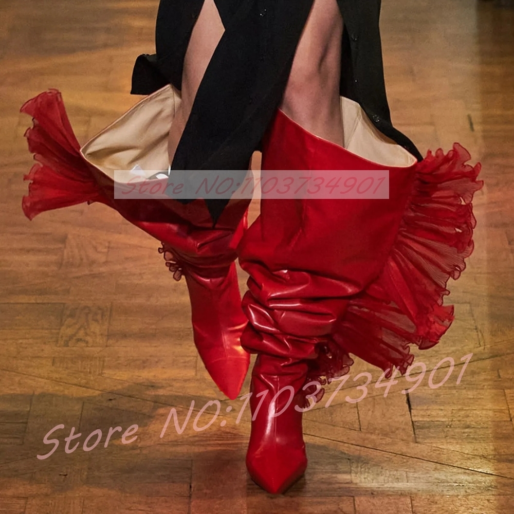 Ruffles Tulle Slouchy Sock Sty - Boot Sock Slouchy recensie en prijs