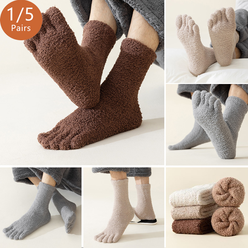 1/5 Pairs Mans Thermal Toe Soc - Thermal Sock Winter recensie en prijs