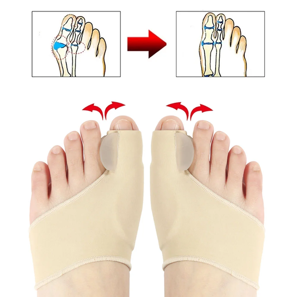 2Pcs Toe Separator Hallux Valg - Ankle Brace Sock recensie en prijs